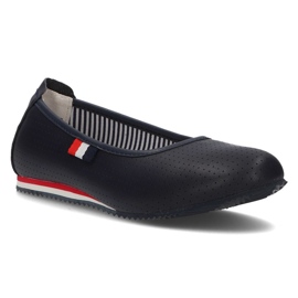 Lederballerinas Filippo DP2171 / 21 Nv marineblau
