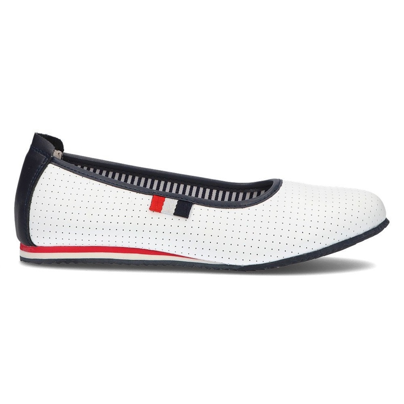 Ballerinas aus Leder Filippo DP2171 / 21 Wh weiß