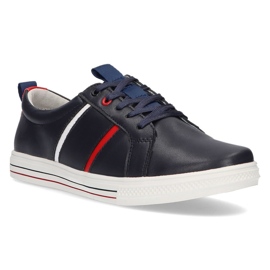 Lederschuhe Filippo DP2045 / 21 Nv marineblau