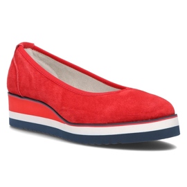 Leder rot Filippo DP2323 / 21 Rd Ballerinas