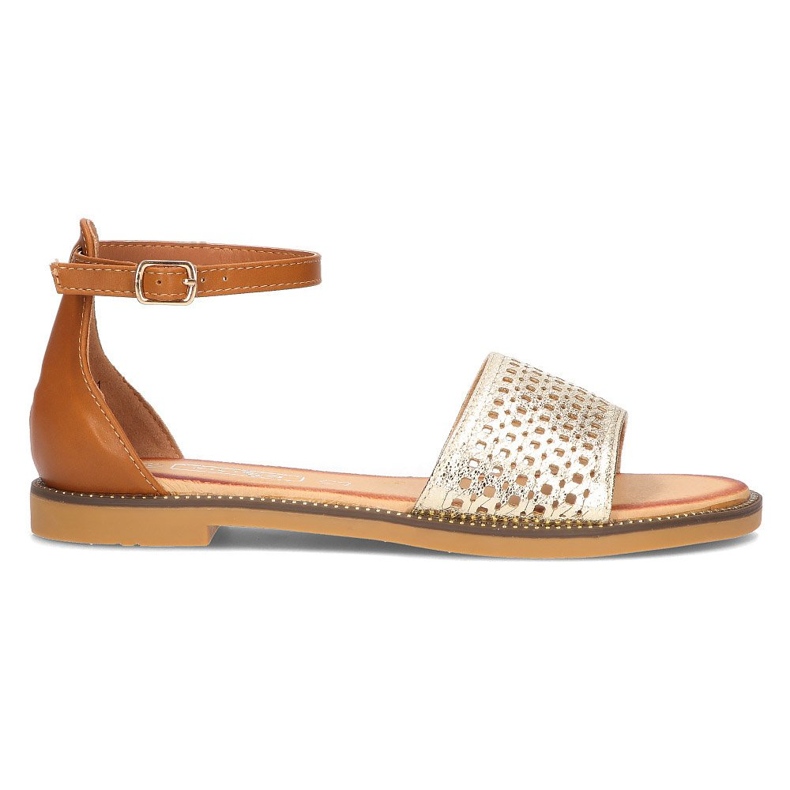 Filippo DS2102 / 21 Go Br braune Sandalen golden