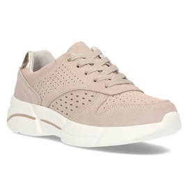 Lederturnschuhe Filippo DP2156 / 21 Beige sein