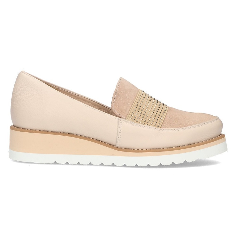 Lederschuhe Filippo 091 beige