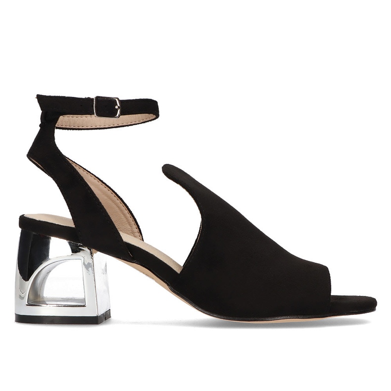 Schwarze Filippo DS2107 / 21 Bk Sandaletten mit Absatz