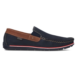 Lederhalbschuhe Filippo G-1522K marineblau