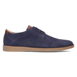 Lederschuhe Filippo 5452-1 marineblau navy blau