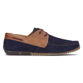 Lederschuhe Filippo 5329-2 marineblau navy blau