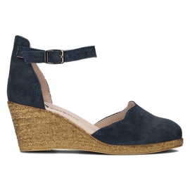 Ledersandalen Filippo DS1394 / 21 Nv marineblau