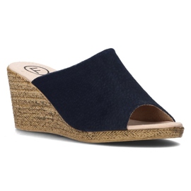 Lederhausschuhe Filippo DK2143 / 21 Nv marineblau