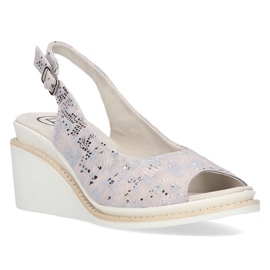 Ledersandalen Filippo DS2150 / 21 Si silber