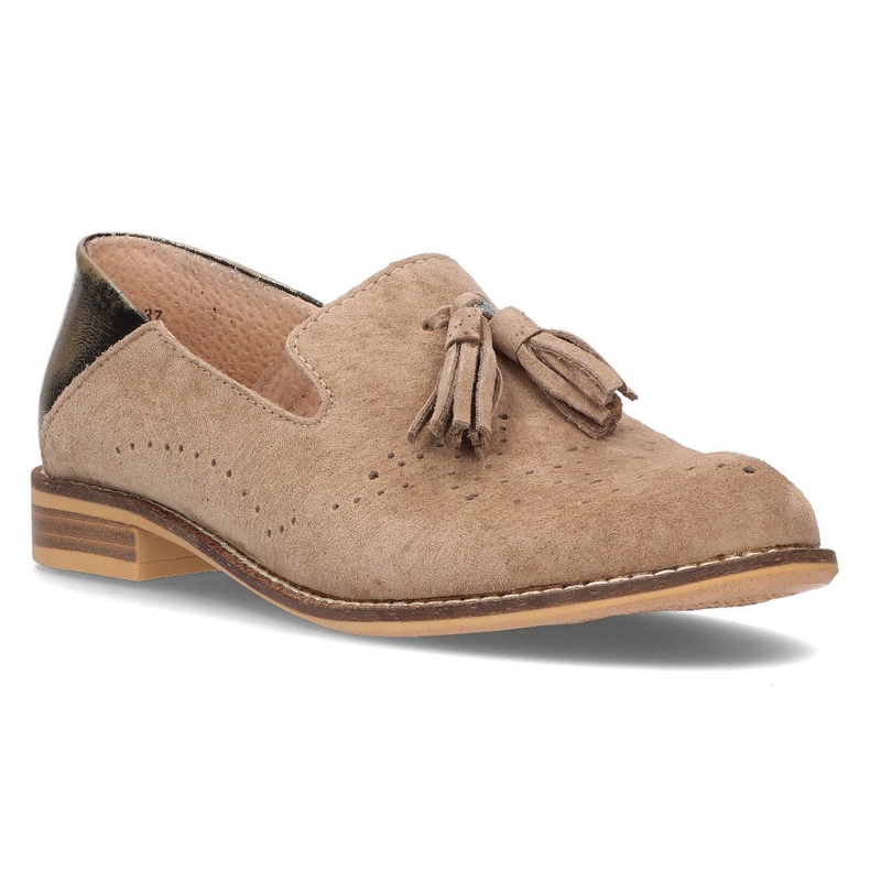 Leder-Slipper Filippo DP2332 / 21 Seien Sie beige