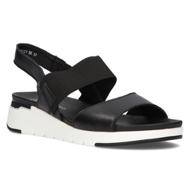 Ledersandalen Filippo DS2140 / 21 Bk schwarz