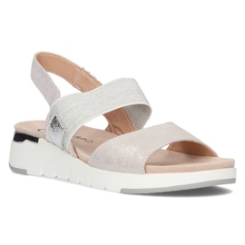 Ledersandalen Filippo DS2140 / 21 Si silber