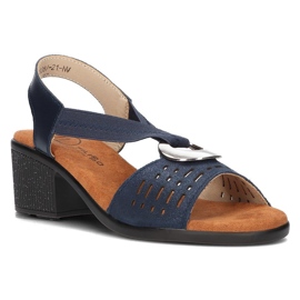 Ledersandalen Filippo DS2308 / 21 Nv marineblau