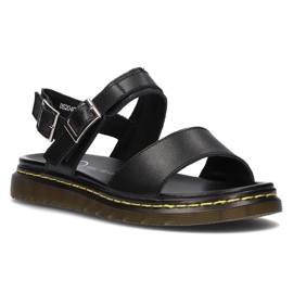 Ledersandalen Filippo DS2040 / 21 Bk schwarz