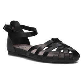 Ledersandalen Filippo 40224 schwarz