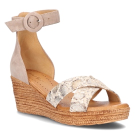 Ledersandalen Filippo 04565-04 / 00-5 goldbeige