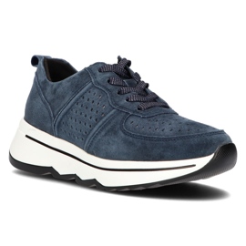 Filippo Lederturnschuhe DP3171 / 21 Nv marineblau