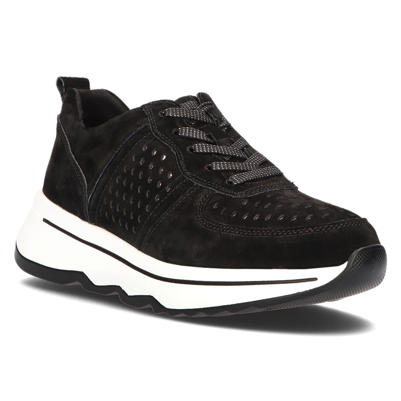 Filippo Lederturnschuhe DP3171 / 21 Bk schwarz