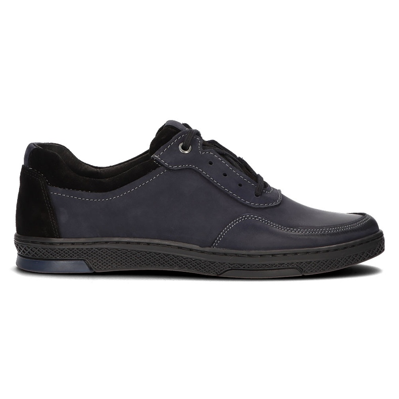 Lederschuhe Filippo 918 marineblau navy blau