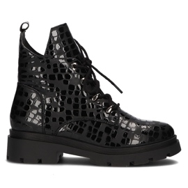 Schwarze Filippo DBT3071 / 21 Bk Stiefel