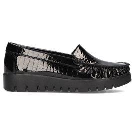 Lederschuhe Filippo DP3024 / 21 Bk Cr schwarz