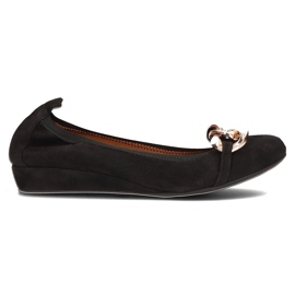 Leder Filippo 894 Ballerinas schwarz