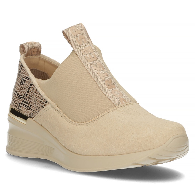 Lederturnschuhe Filippo DP1689 / 22 Seien Sie beige