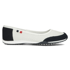 Lederschuhe Filippo DP142 / 22 Wh Nv weiß und marineblau