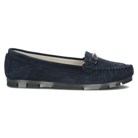 Lederhalbschuhe Filippo DP1202 / 22 Nv marineblau