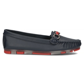 Lederhalbschuhe Filippo DP3613 / 22 Nv Rd marineblau