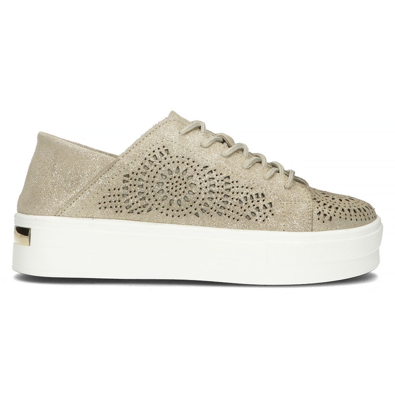 Lederschuhe FILIPPO DP3529 / 22 Gehen Sie golden