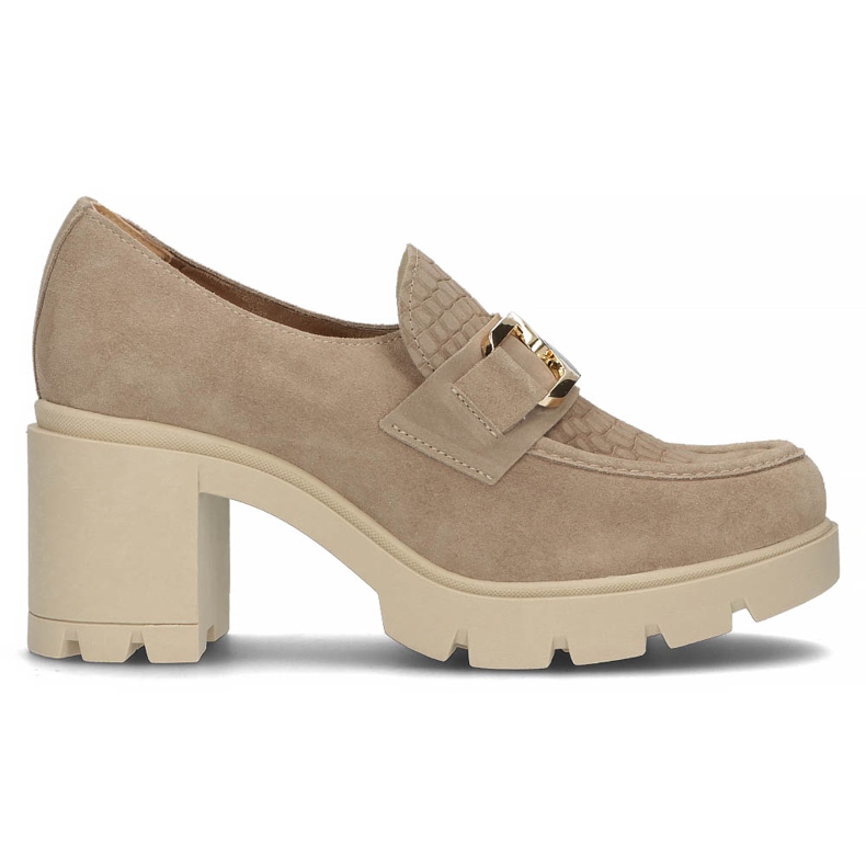 Lederschuhe Filippo 20097 Taupe grau