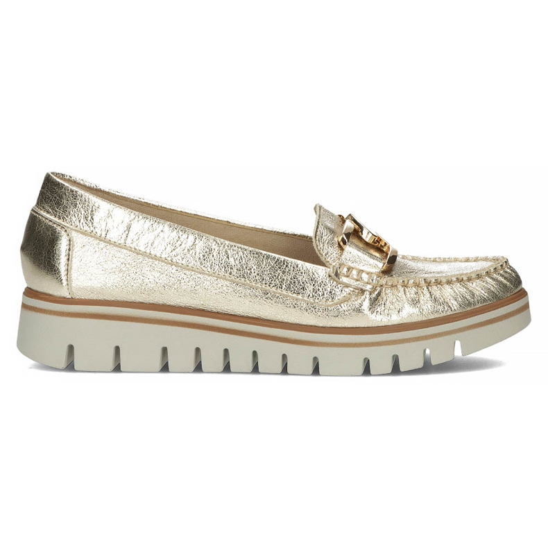 Lederhalbschuhe Filippo 10134 Gold golden