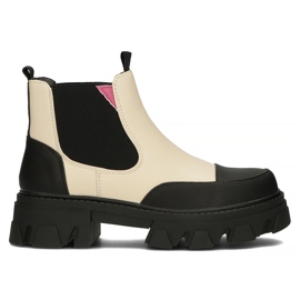 Filippo BJ11-5KB beige Stiefel schwarz