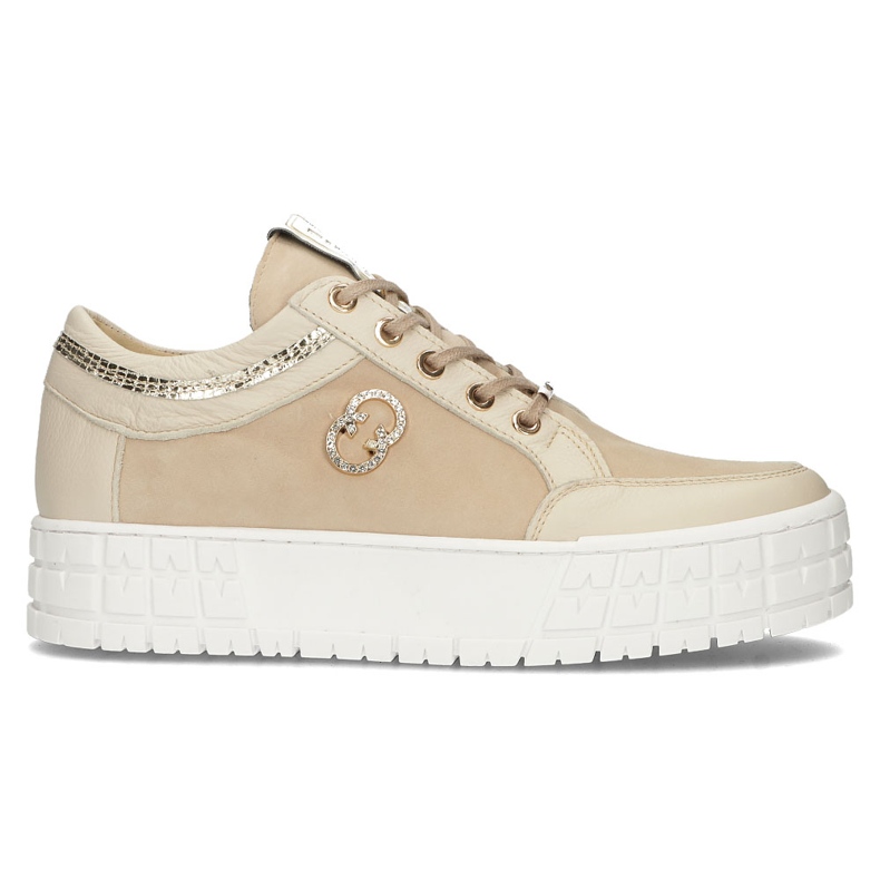 Lederturnschuhe Filippo 149 beige