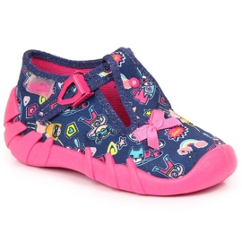 Befado Jr BEF2N marineblaue Hausschuhe