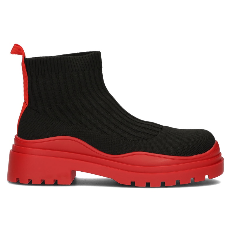 Filippo 6850 rote Stiefel schwarz