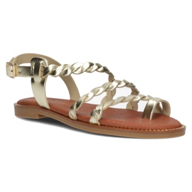 Ledersandalen Filippo LH-310 gold golden
