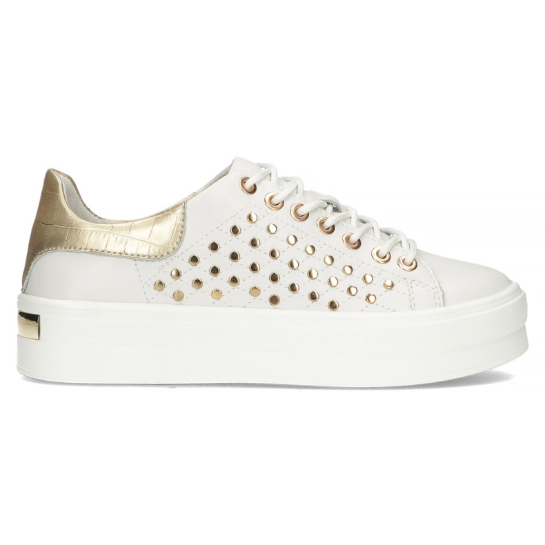 Lederschuhe FILIPPO DP3531 / 22 Wh weiß golden
