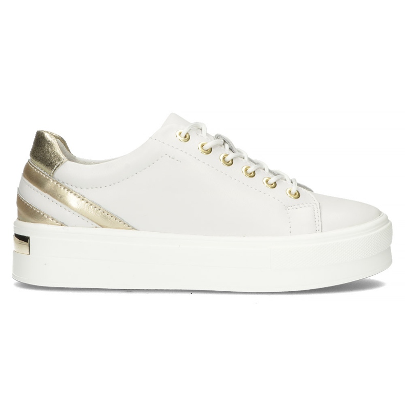 Lederschuhe FILIPPO DP3530 / 22 Wh weiß golden