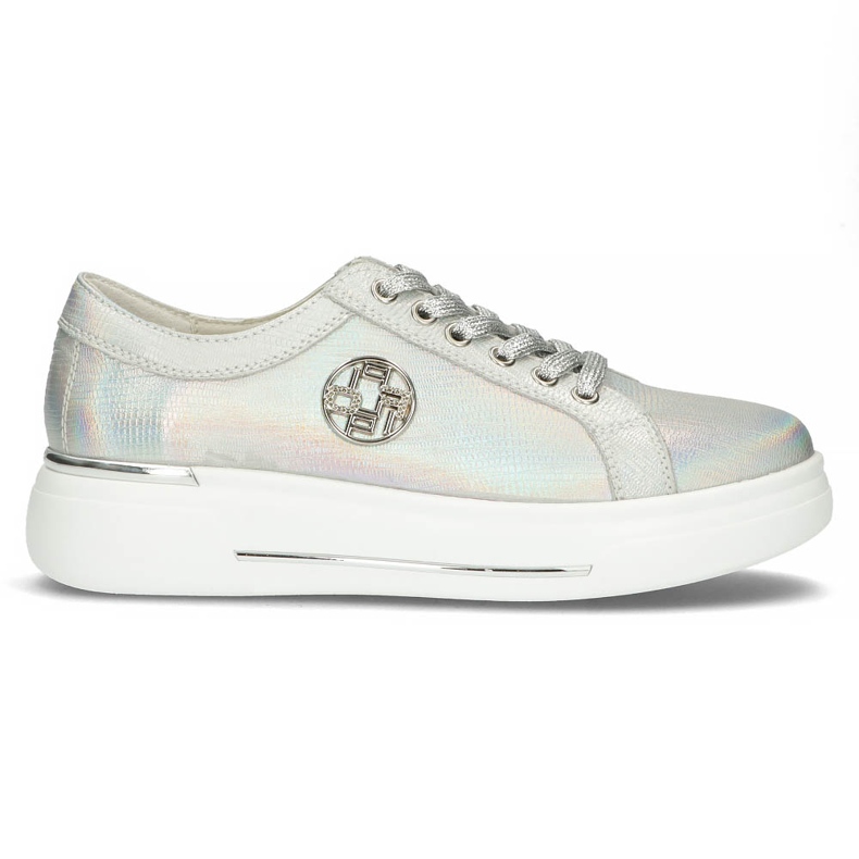 Lederschuhe FILIPPO DP3506 / 22 Si Silber silber-