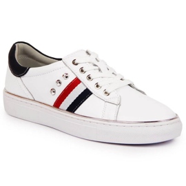 Lederschuhe Turnschuhe Vinceza W JAN87 weiß