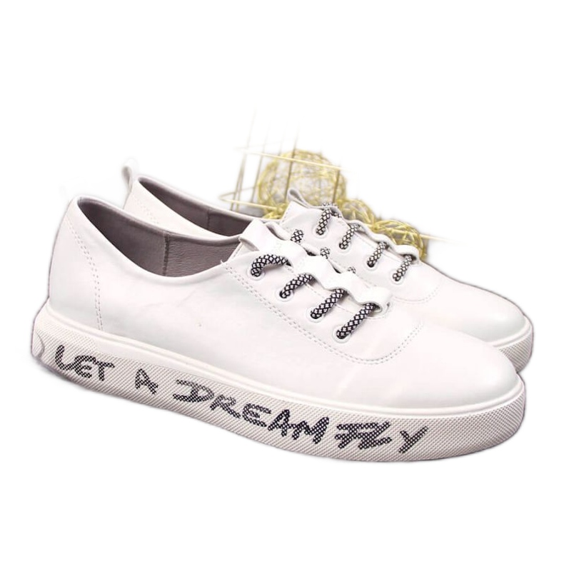 Sportschuhe auf der Plattform S. Barski W OLI145 weiß