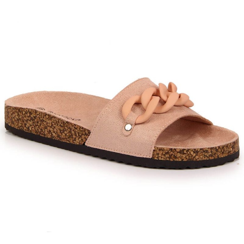 Hausschuhe mit Kette Potocki W WOL65 rosa