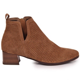 Durchbrochene Stiefel Vinceza W JAN89B braun