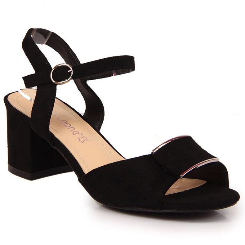 Sandalen auf dem Pfosten von Sergio Leone W SK139E schwarz