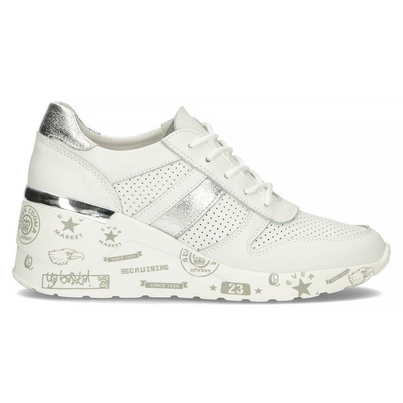 Ledersneaker Filippo DP3550 / 22 Wh weiß