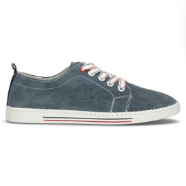 Lederschuhe Filippo DP3507 / 22 Nv marineblau