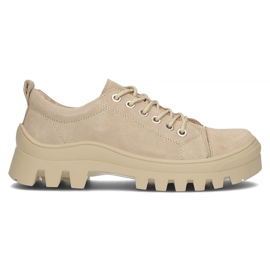 Lederturnschuhe FILIPPO DP3522 / 22 Seien Sie beige